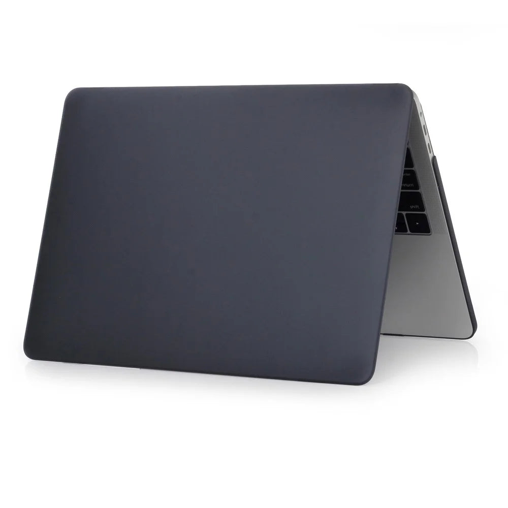 Matte Plastic Front and Back Protective Case for MacBook Pro 16 inch (2019) - Black - 1