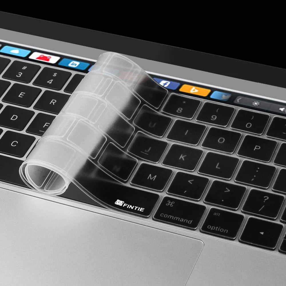 HAT PRINCE Clear Hard Case Cover + US Version TPU Keyboard Film for MacBook Pro 15 inch (2016) A1707 - White - 6
