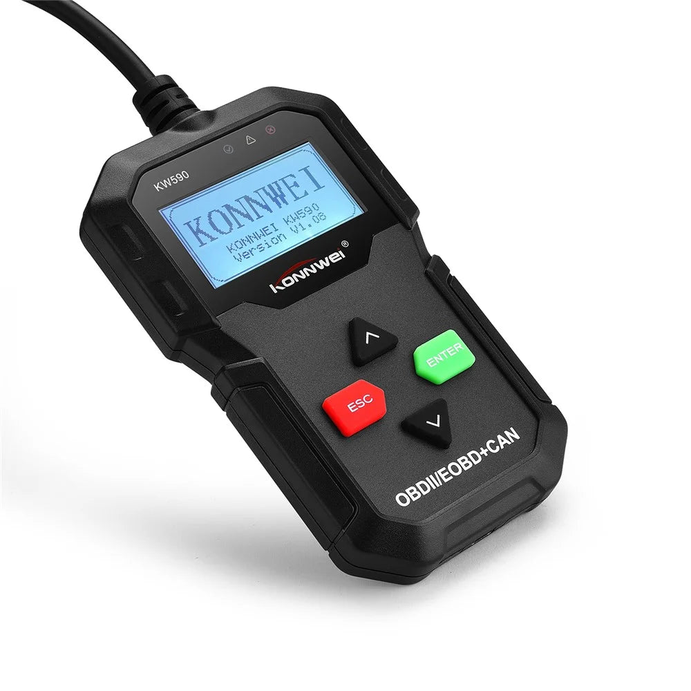 KONNWEI KW590 OBD2 Vehicle Code Reader CAN BUS Engine Code Reader - Black - 2