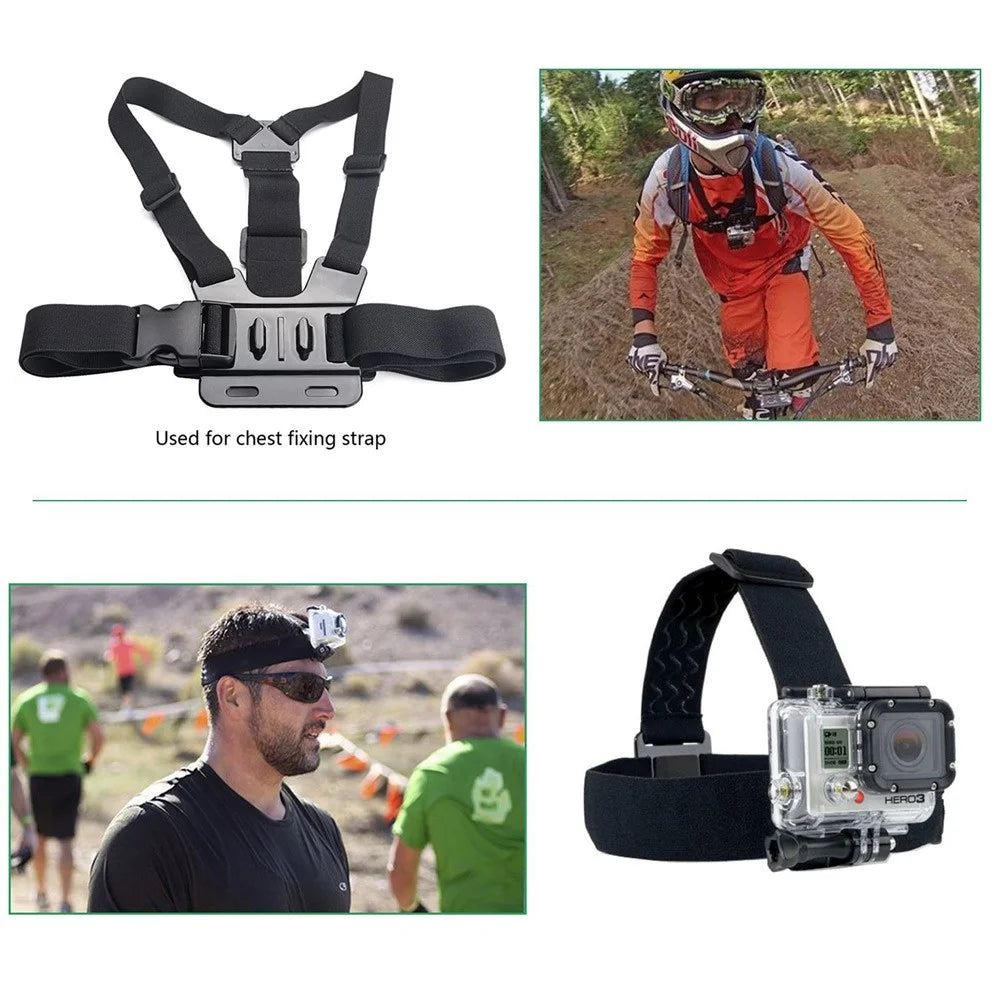 21-in-1 Gopro Outdoor Accessories Kit for GoPro Hero 4/3+/3/2/1 SJ4000/SJ5000/SJ6000 Xiaomi Yi - 2