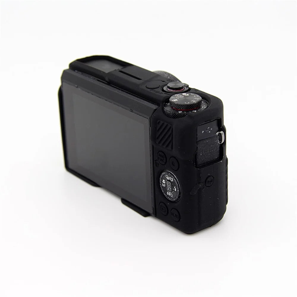Soft Silicone Protective Case for Canon G7X Mark II - Black - 4