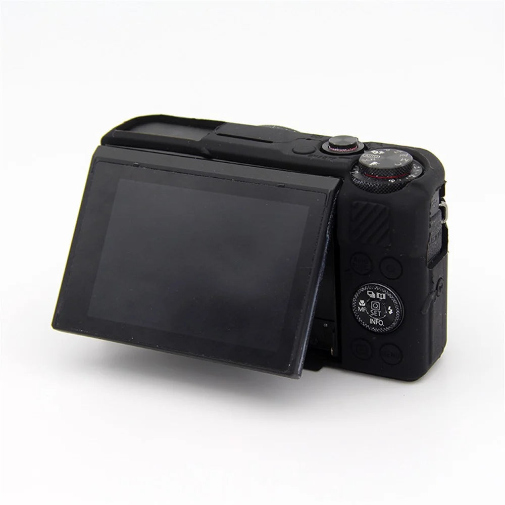 Soft Silicone Protective Case for Canon G7X Mark II - Black - 7