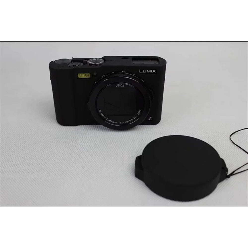 Flexible Silicone Protective Camera Case for Panasonic DMC-LX10 - Black - 2