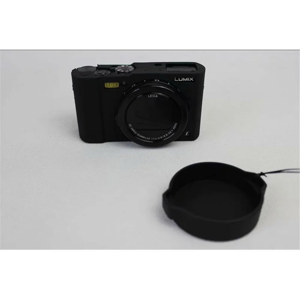 Flexible Silicone Protective Camera Case for Panasonic DMC-LX10 - Black - 3