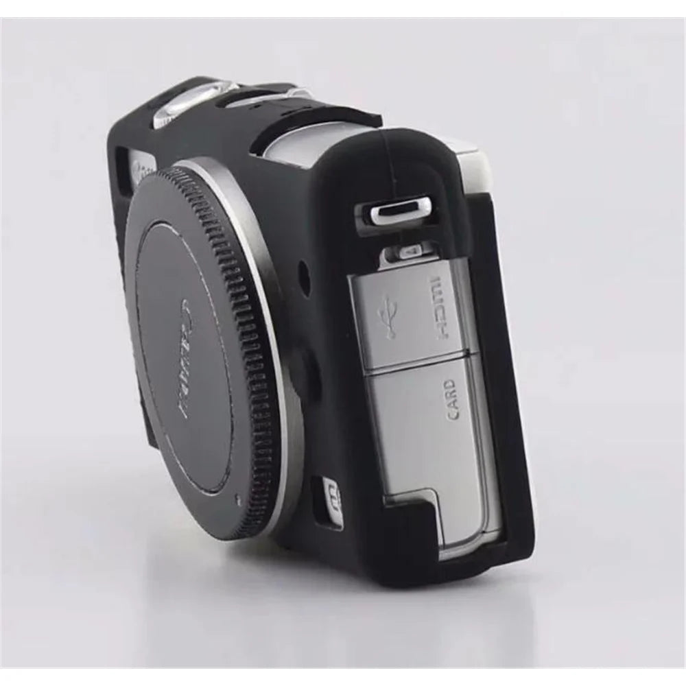 Flexible Silicone Protective Camera Case for Canon EOS M100 - Black - 3