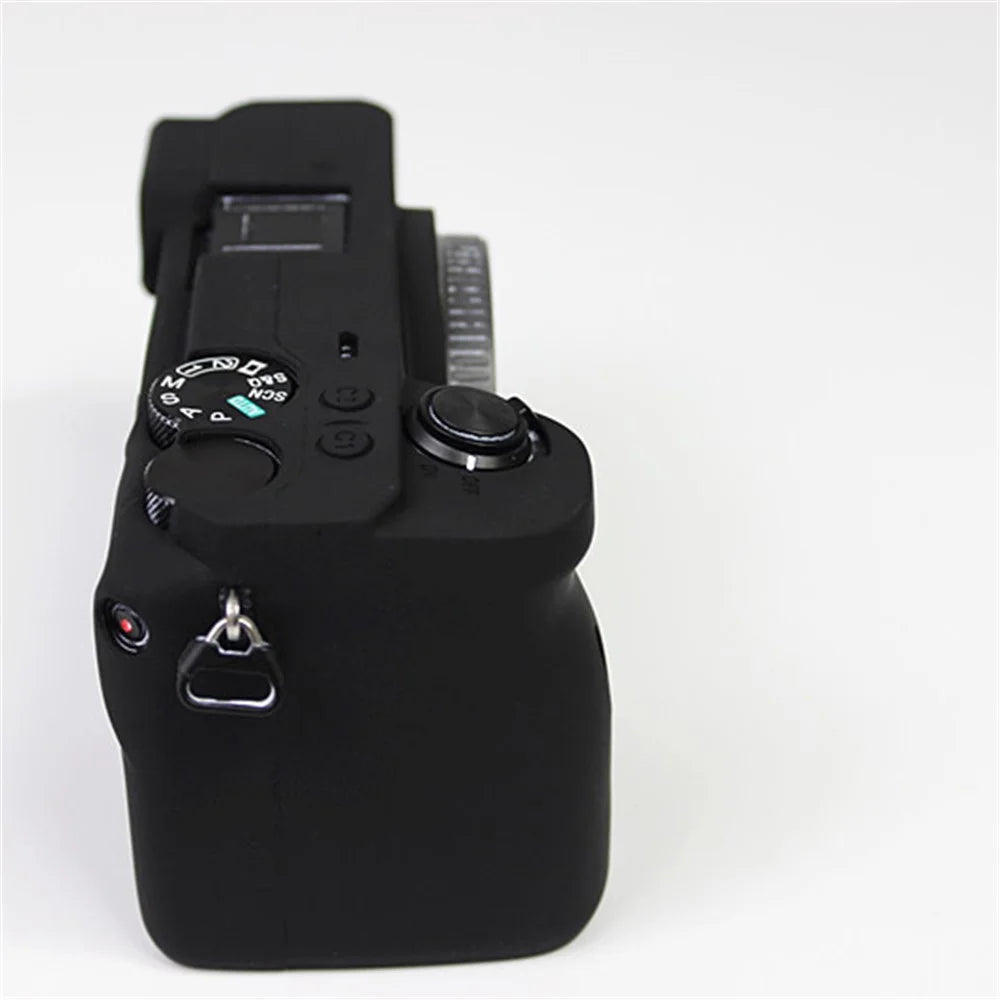 Soft Silicone Protective Pouch Case for Sony A6600 Camera - Black - 5