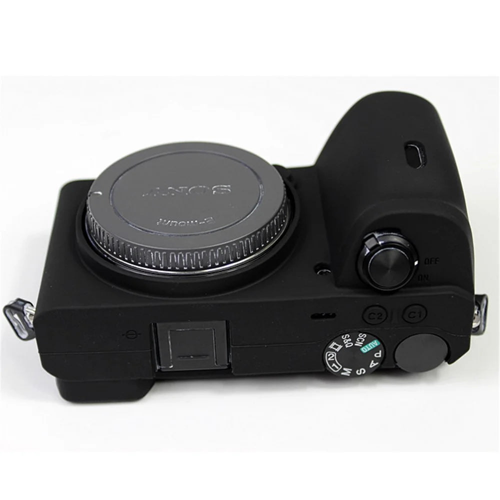 Soft Silicone Protective Pouch Case for Sony A6600 Camera - Black - 7