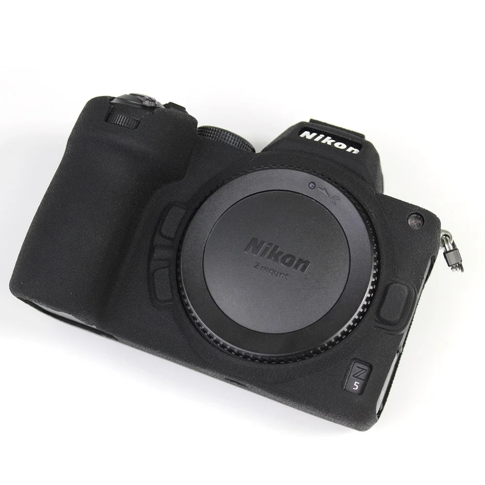 Soft Silicone Protective Camera Case Dustproof Shell for Nikon Z5 - Black - 3