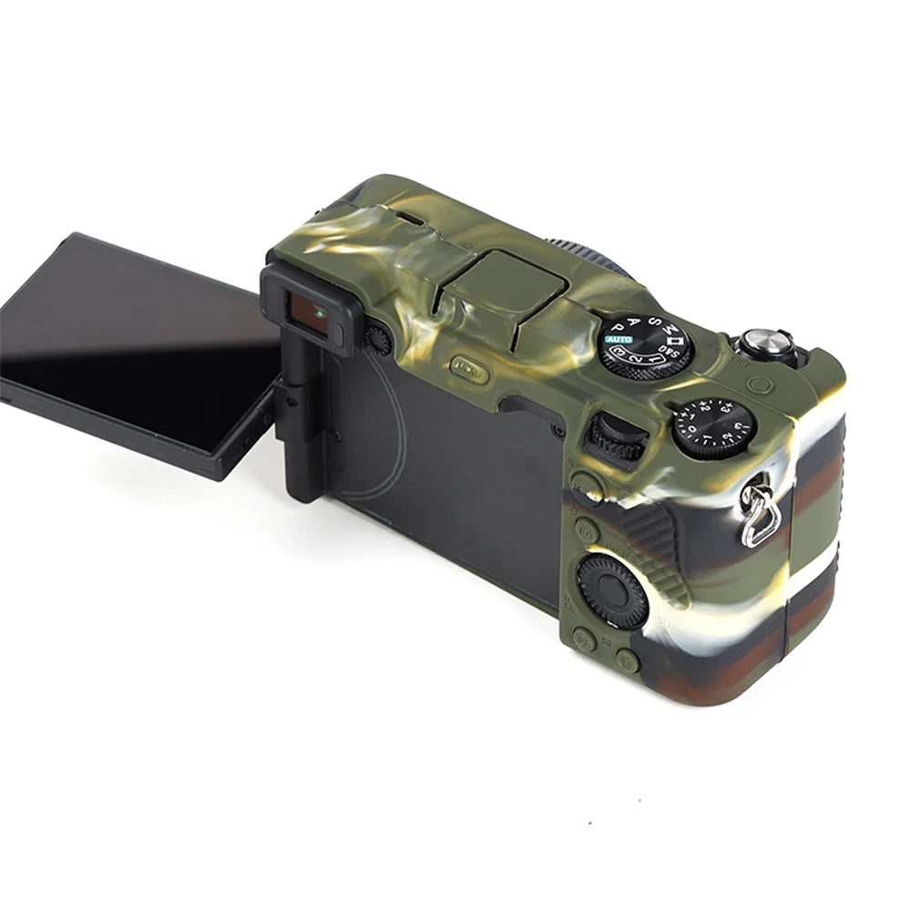 For Sony A7C Anti-slip Dust-proof Anti-collision Silicone ILDC Camera Protective Cover Case - Camouflage - 7