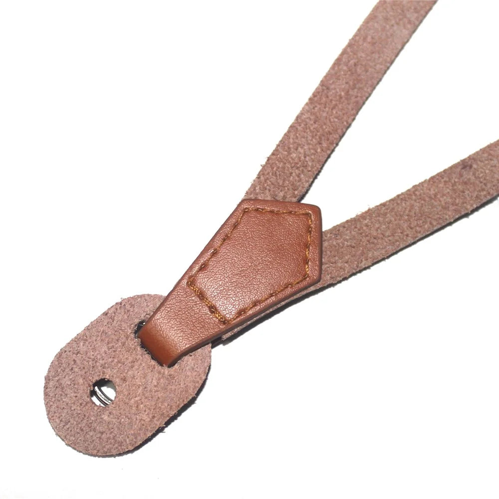 Camera Wrist Strap Grip Genuine Lambskin Leather Hand Strap for Canon Nikon Sony Fujifilm Panasonic Cameras - Brown - 4