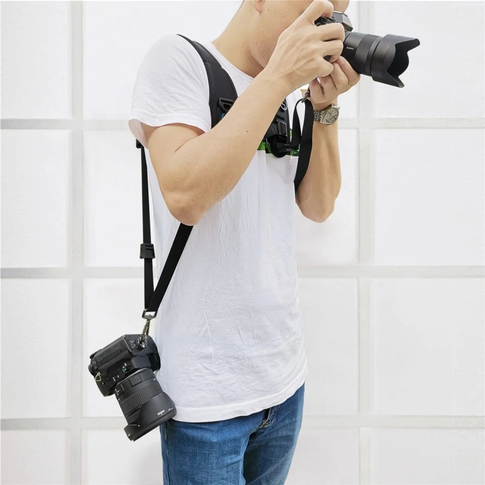 PULUZ PU6002 Quick Release Double Shoulder Harness Soft Pad Decompression Foam Shoulder Strap for DSLR Cameras - 7