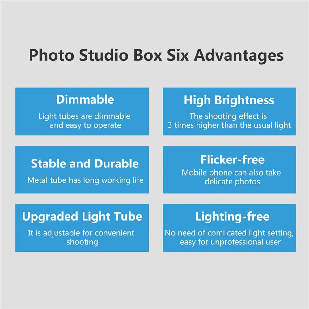 PULUZ PU210 200CM Photography Photo Studio Box 6 Light Strip Bars 240W 5500K Photo Lighting Shooting Tent Kit - US Plug - 7