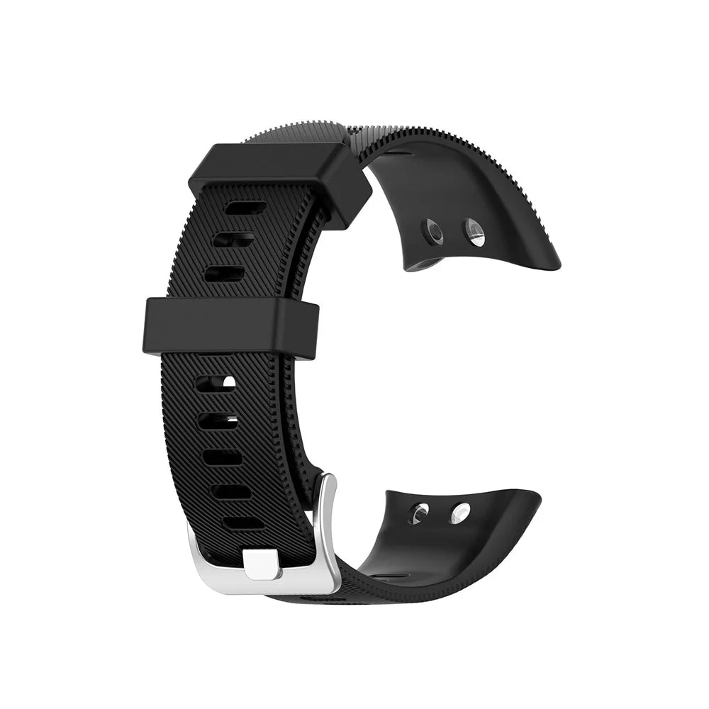 Comfortable Silicone Smart Watch Band Strap Replacement for Garmin Forerunner 45 / 45S - Black - 1