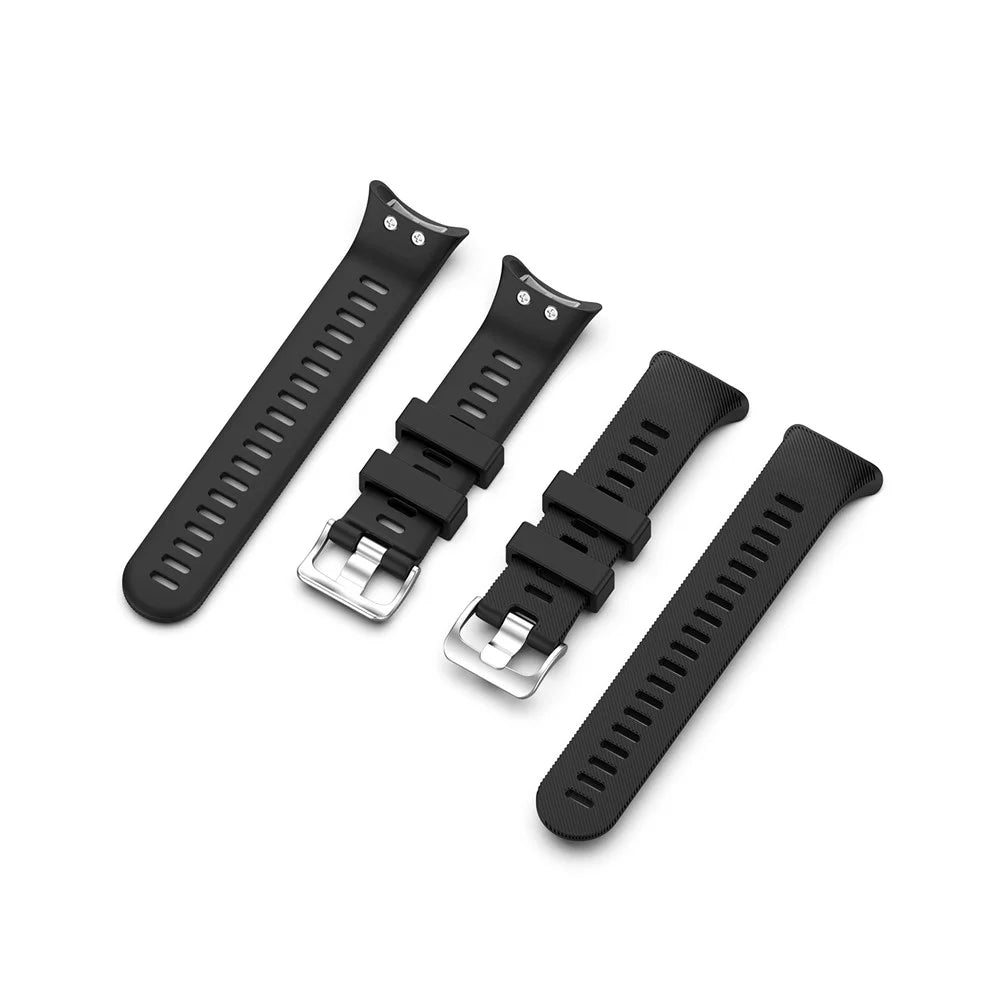 Comfortable Silicone Smart Watch Band Strap Replacement for Garmin Forerunner 45 / 45S - Black - 6