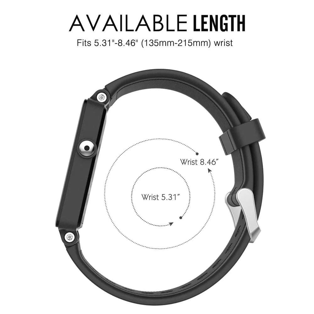 Silicone Smart Watch Band Replacement Strap for Garmin Vivoactive Acetate - Black - 6
