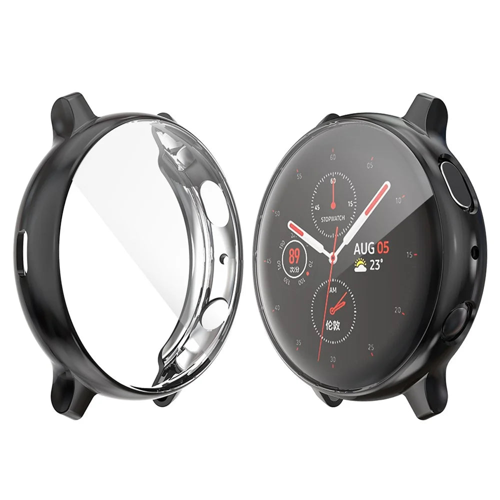 All-round Protective Electroplating TPU Watch Cover for Samsung Galaxy Watch Active 2 44mm - Black - 1