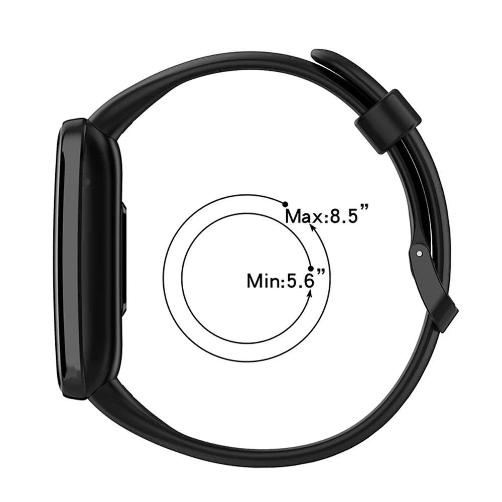 For Xiaomi Mi Band 7 Pro TPE Watch Band Quick Release Wrist Strap for Sports Watch Replacement Accessories - Black - 6