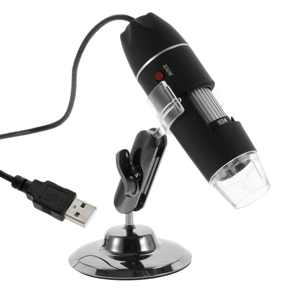 Portable USB 50X-500X 8-LED Digital Microscope Endoscope Magnifier with 5.0MP Camera Video - 1