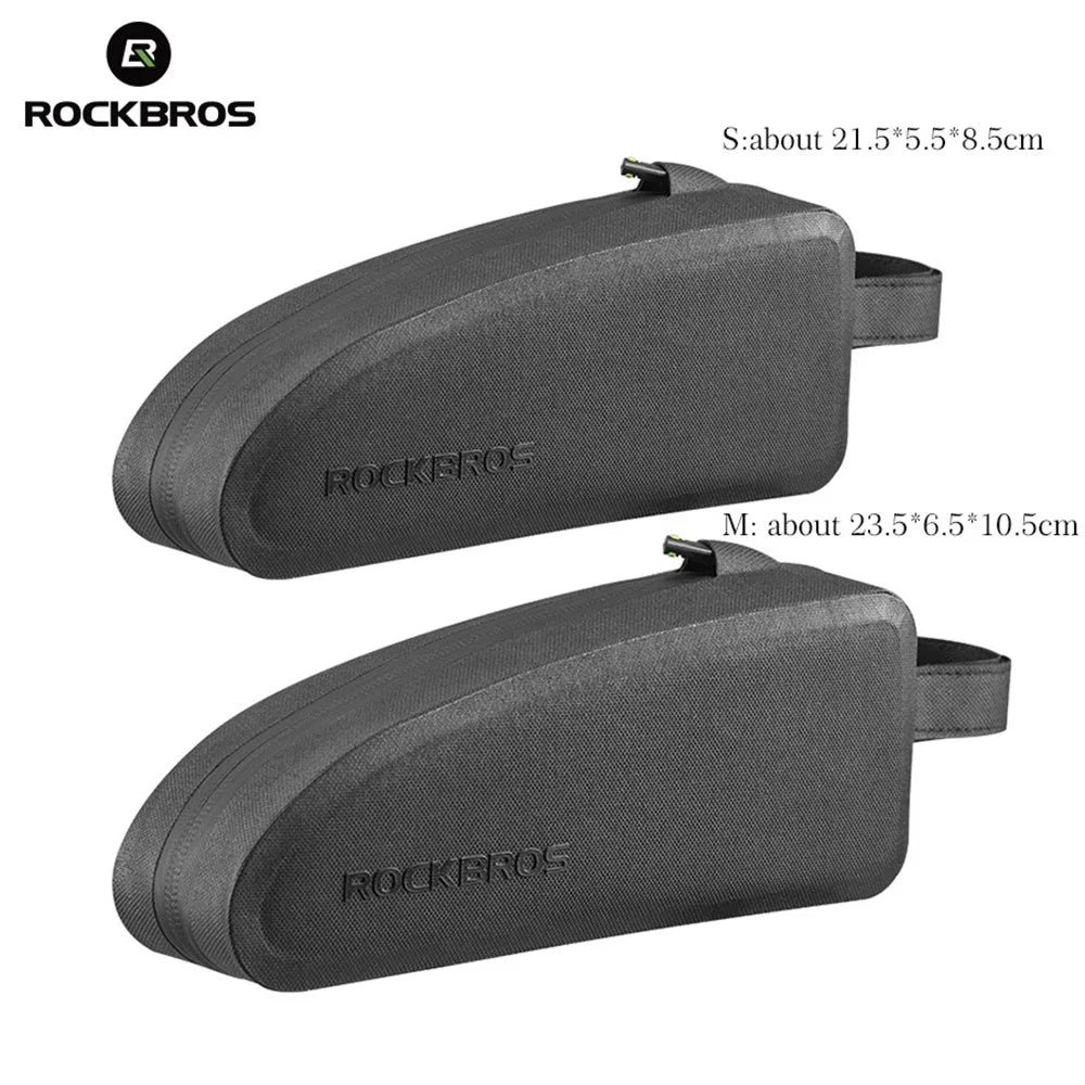 ROCKBROS 1L Bicycle Bags Waterproof Cycling Top Front Tube Frame Bag MTB Road Bike Pannier - Size: S - 4