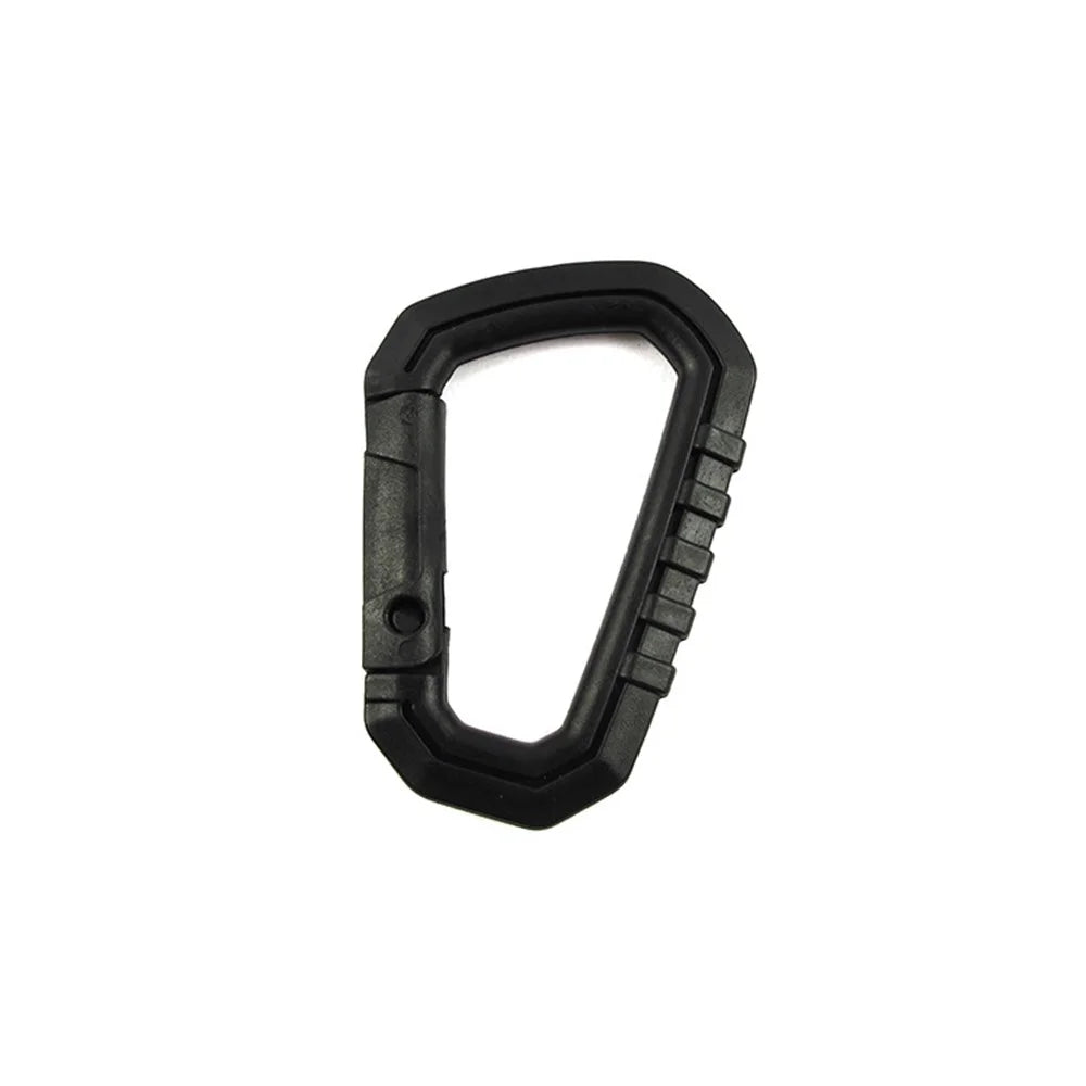 4 Pcs AOTU D-Shape Hard Plastic Carabiner Clip PVC Spring Snap Hook Carabiner for Camping Hiking Everyday Use - 3