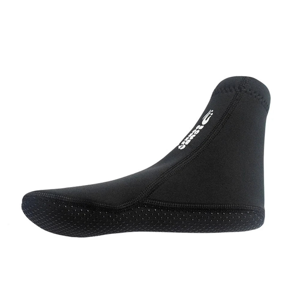 2mm Neoprene Diving Socks Anti-slip Warm Snorkeling Beach Swimming Shoes - Size: XS - 3
