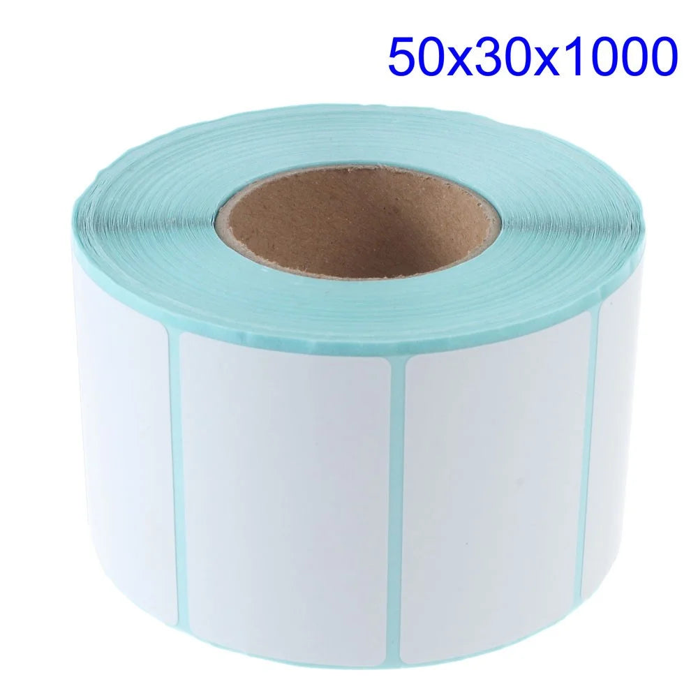 1000Pcs 50mm x 30mm Printing Label Barcode Number Thermal Paper Adhesive Sticker - 3