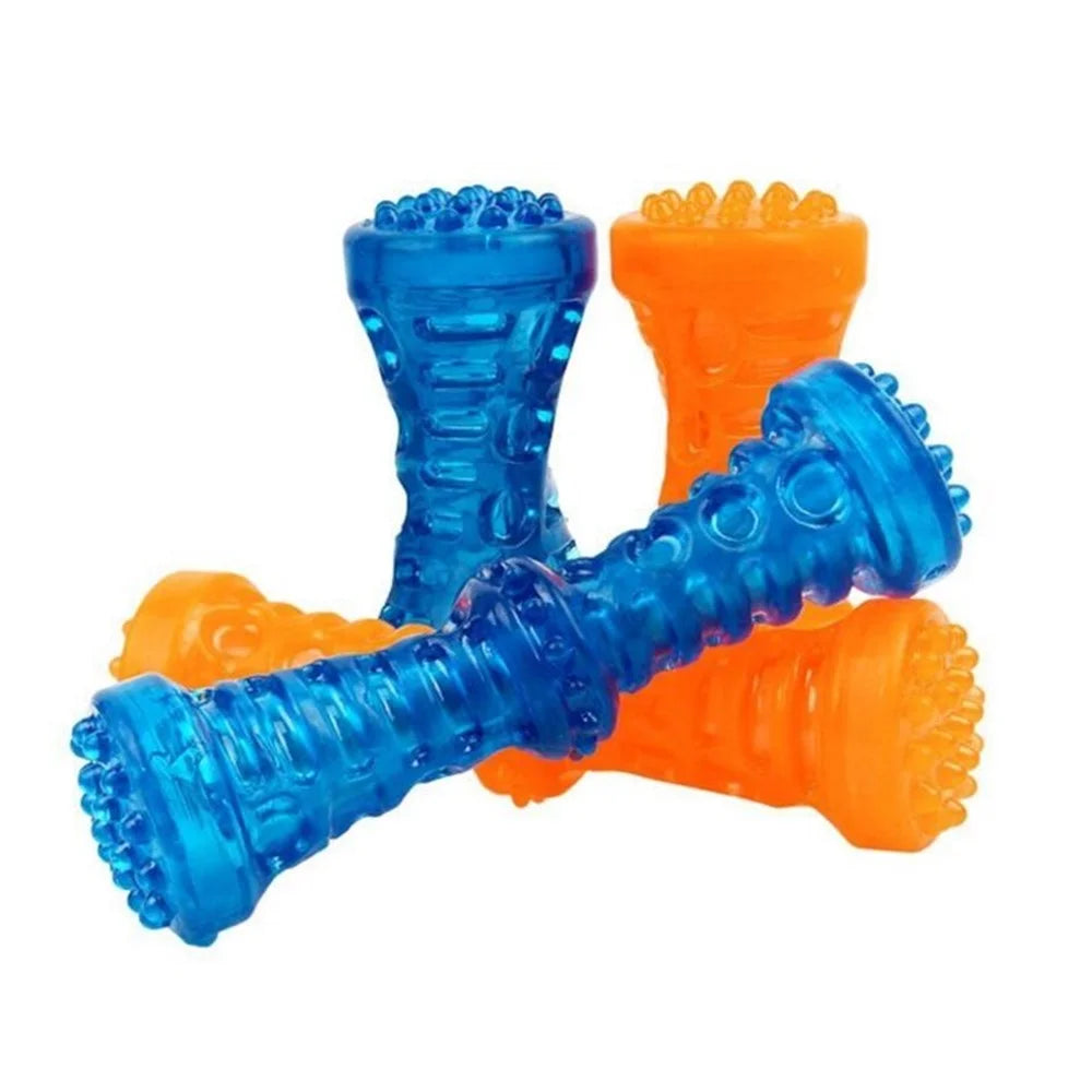 Durable TPR Molar Stick Teeth Cleaning Chew Toy Gift for Pet Dog,  Size: 18 x 5cm (Large) - Blue - 2