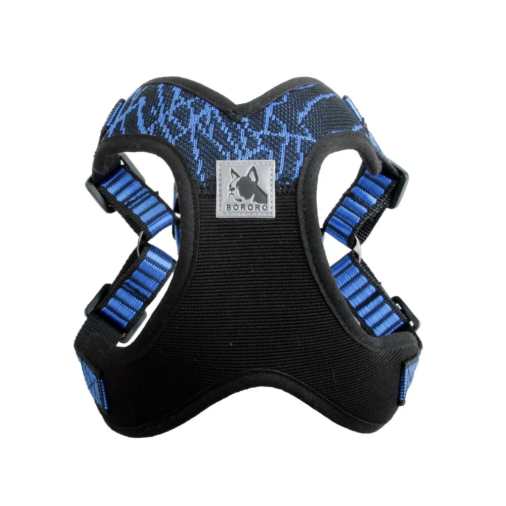 X3 Front Range Pet Harness Gift without Traction Rope - Blue / Size: L - 2