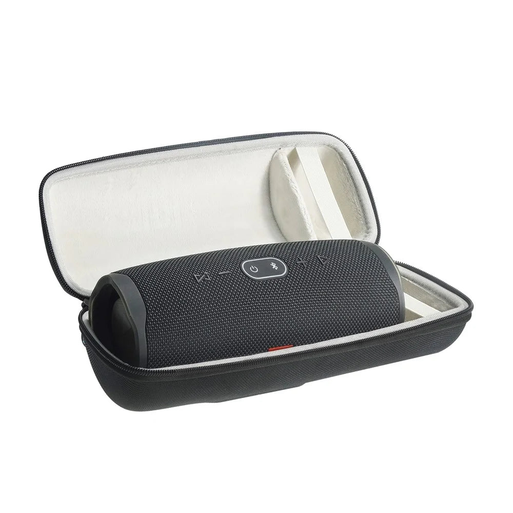 Shockproof Storage Box Dustproof EVA Nylon Speaker Storage Case Bag for JBL Charge 5/4/3 - Black - 2