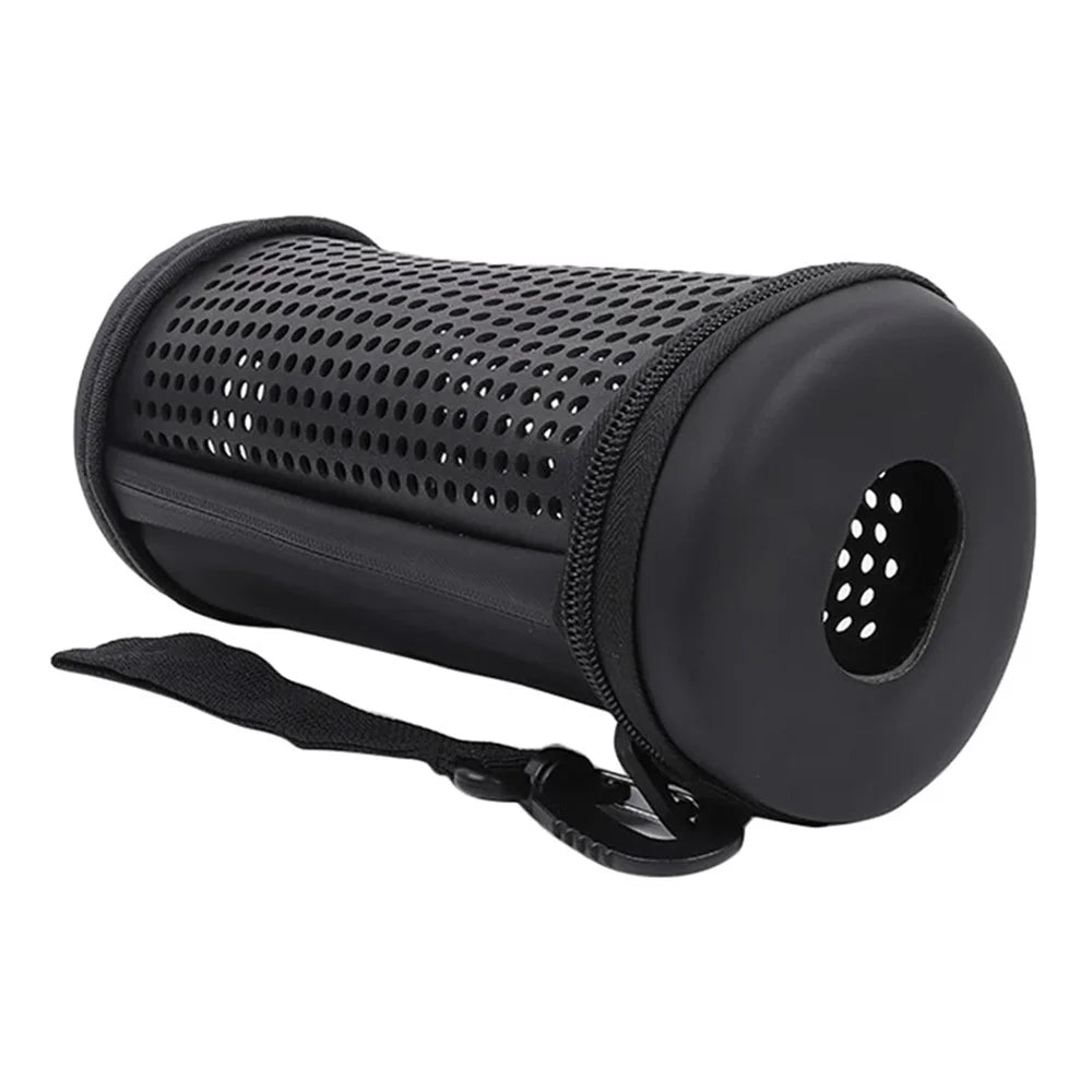 For Logitech UE Megaboom 3 EVA+PU Leather Hollow Out Carrying Case Bluetooth-compatible Speaker Shockproof Zipper Storage Bag - 1