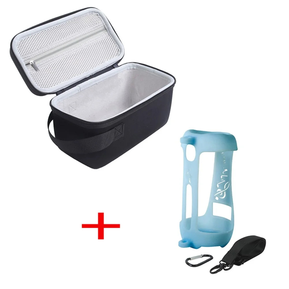 Storage Case Compatible with JBL Pulse 5 , Travel Carrying Storage Bag with Soft Silicone Sleeve Cover Pouch Holder - Blue - 1