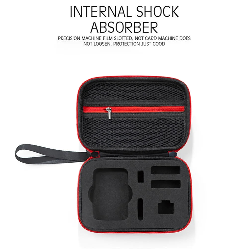 For DJI Action 5 Pro / 4 / 3 Sports Camera Portable EVA Storage Bag Shockproof Carrying Case - Black - 7