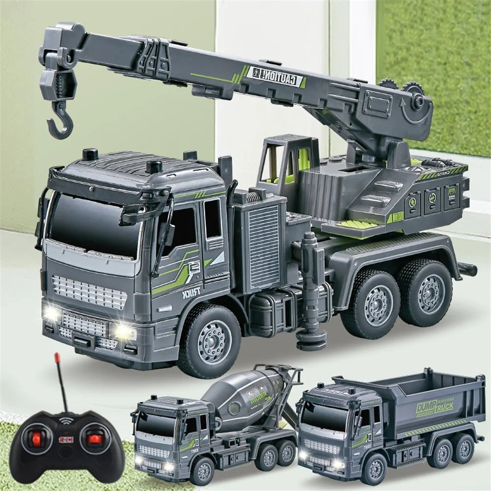 JC-051 Children 1:32 4CH RC Crane  Engineering Toy Multi-Joint Adjustable Wireless Electric Construction Vehicles Toy - 5