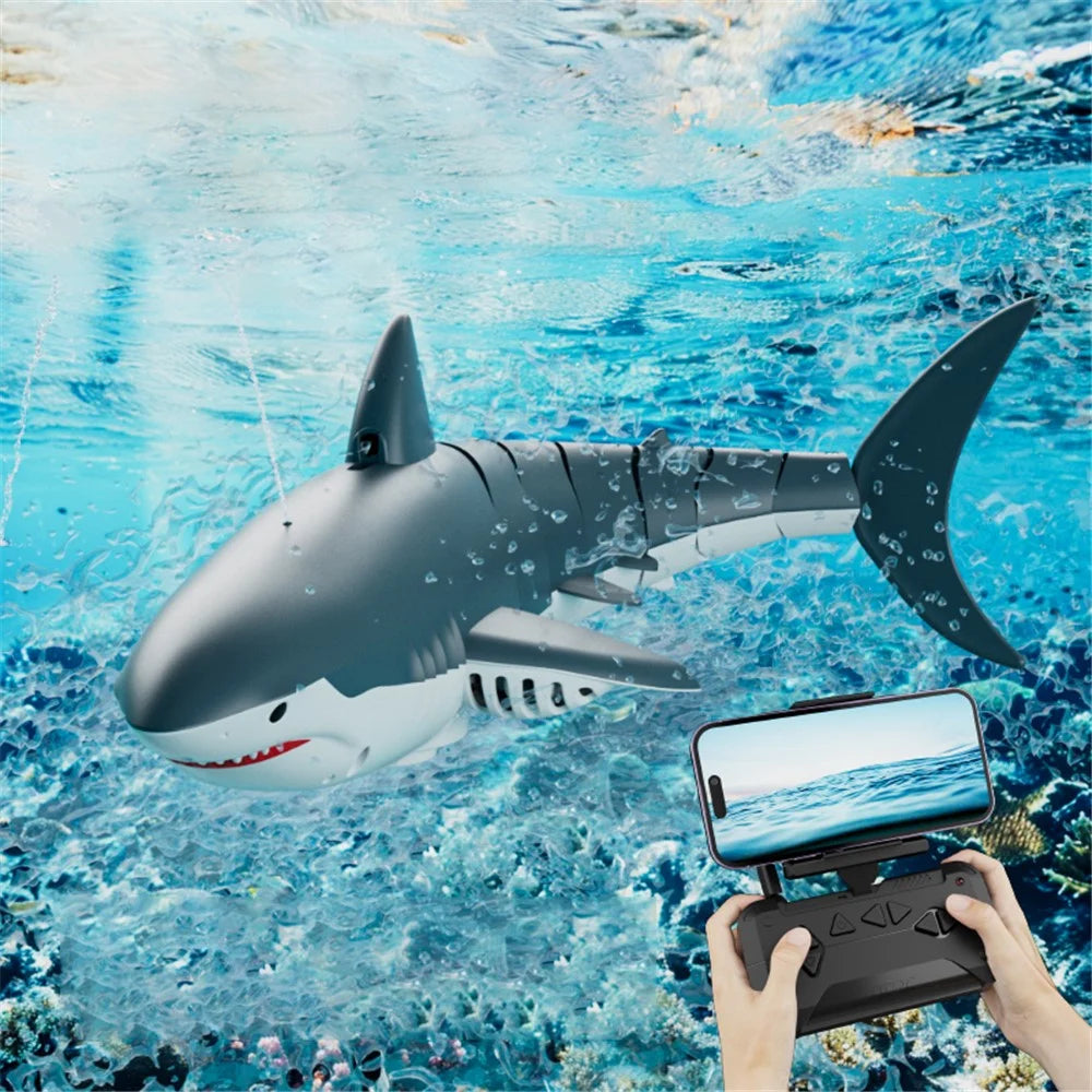 4DRC S6 Remote Control Bionic Shark Camera Lens Design Electric Spray Water RC Toy with 1 Battery - 1