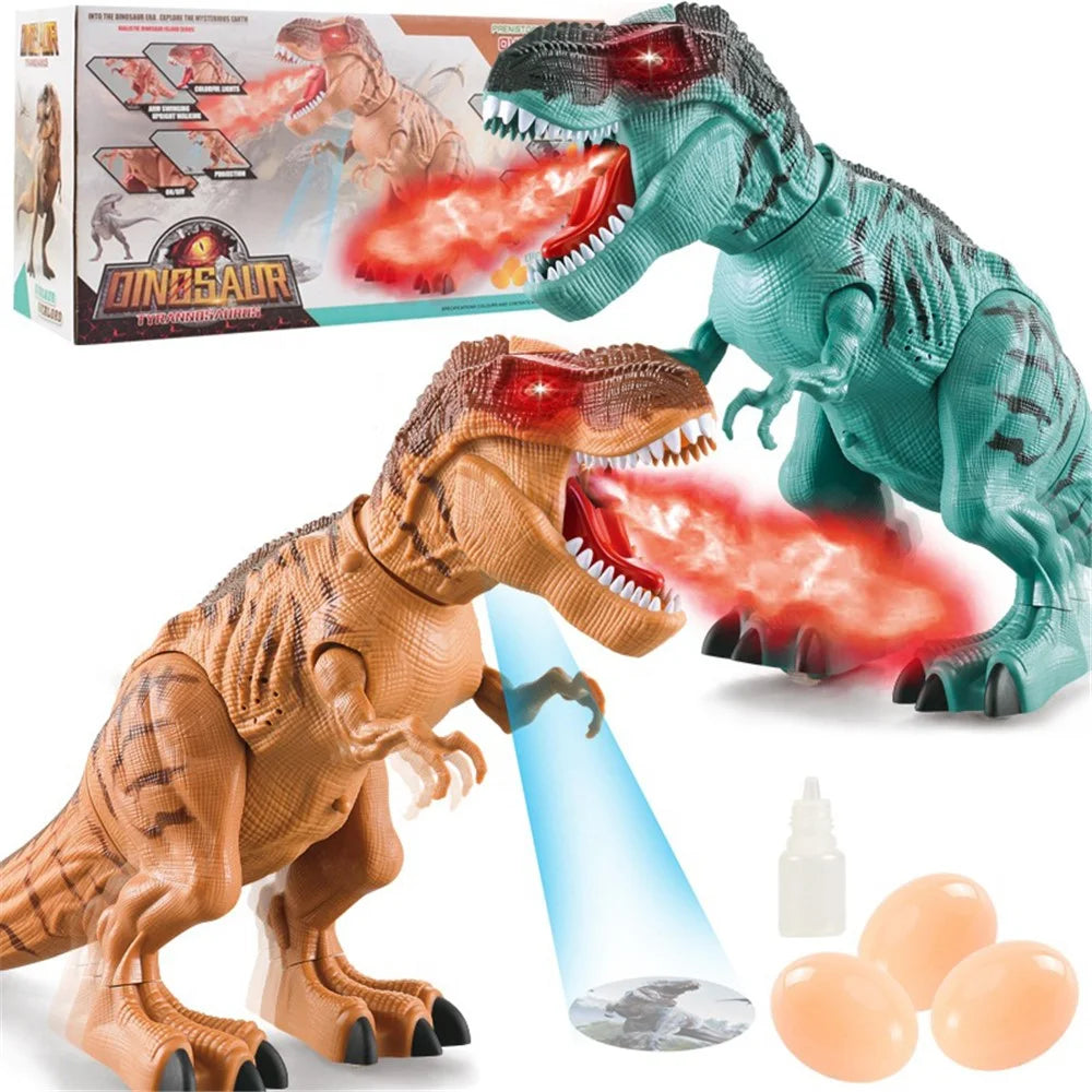 333-56 Electric Spray Projection Tyrannosaurus Rex Dinosaur Model Simulation Lay Eggs - Blue - 2