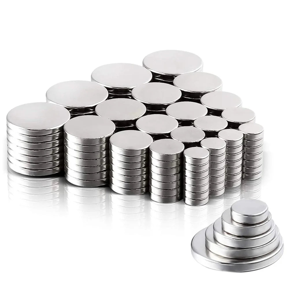 150Pcs/Set 5 Different Size Round Creative NdFeB Magnet for Industrial Equipment and DIY Projects Etc. - 1