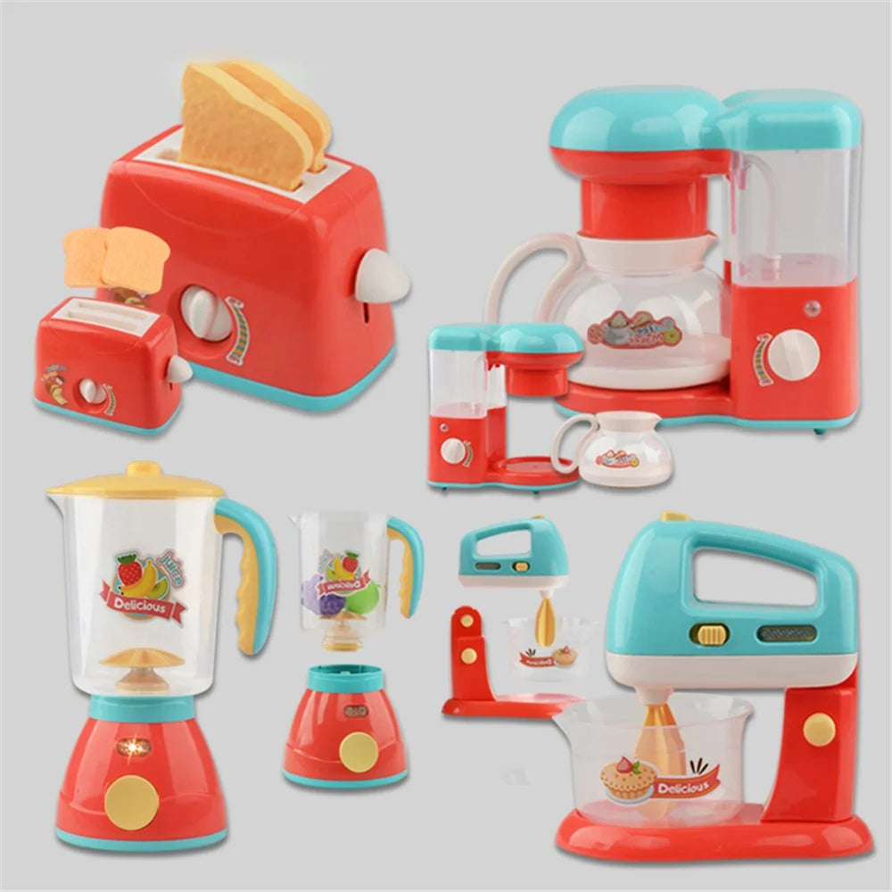 Children Electric Light Music Kitchen Toy Girls Pretend Play Simulation Small Appliances - Blender - 3