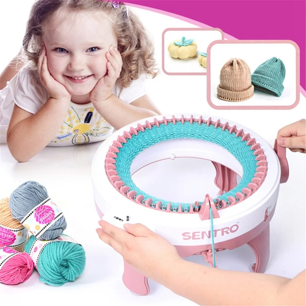 48 Needles Knitting Machine for Adults  /  Kids DIY Knit Scarf Hat Smart Weave Knitting Round Loom Knitting Machines - 3