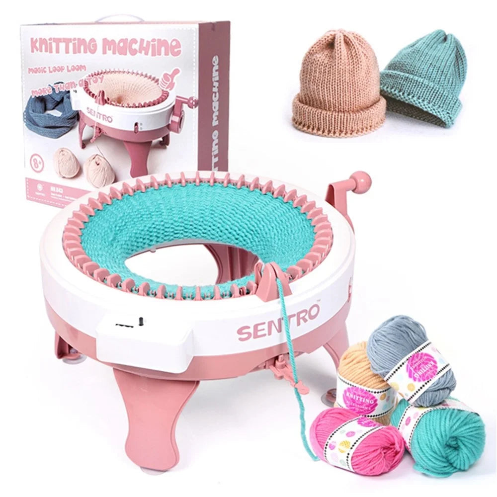 48 Needles Knitting Machine for Adults  /  Kids DIY Knit Scarf Hat Smart Weave Knitting Round Loom Knitting Machines - 5