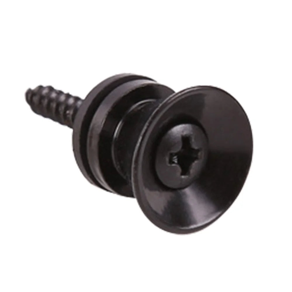 Copper Guitar Strap Lock Nail Belt Lock Button Musical Instruments Anti-slip Belt Locks Nails - Black - 1