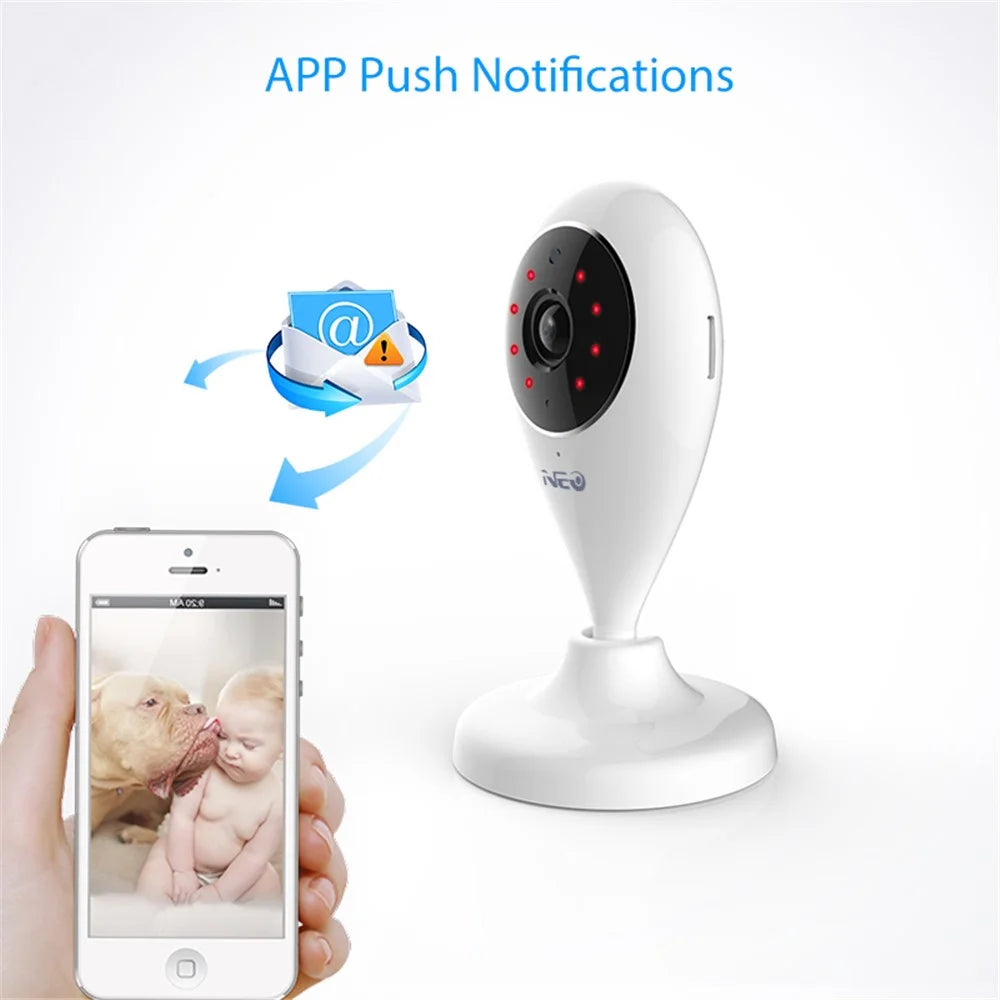 NEO WiFi Indoor IP Intelligent Wireless Mini Camera Home Security Camera Surveillance System - EU Plug / White - 4