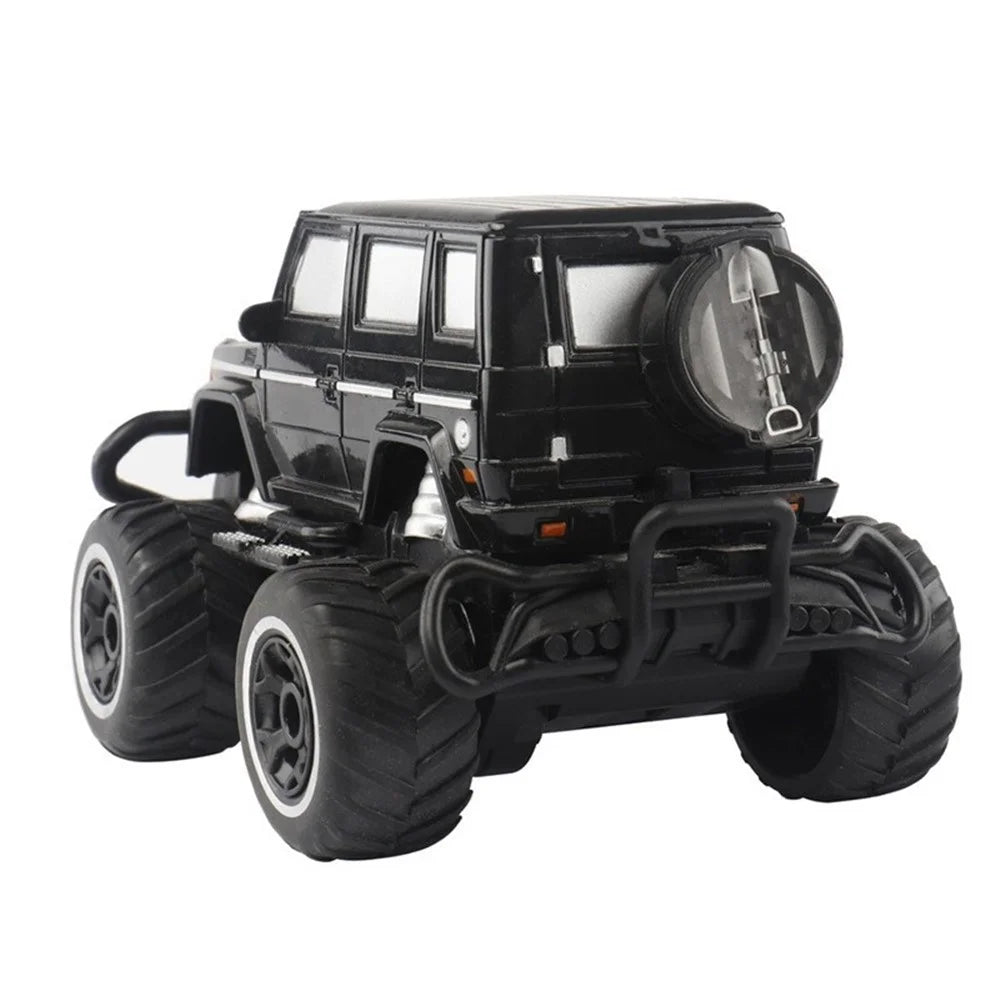 1:43 Children's Toy Large Four-wheel Drive Inertial Off-road Vehicle Car Toy - Black - 2