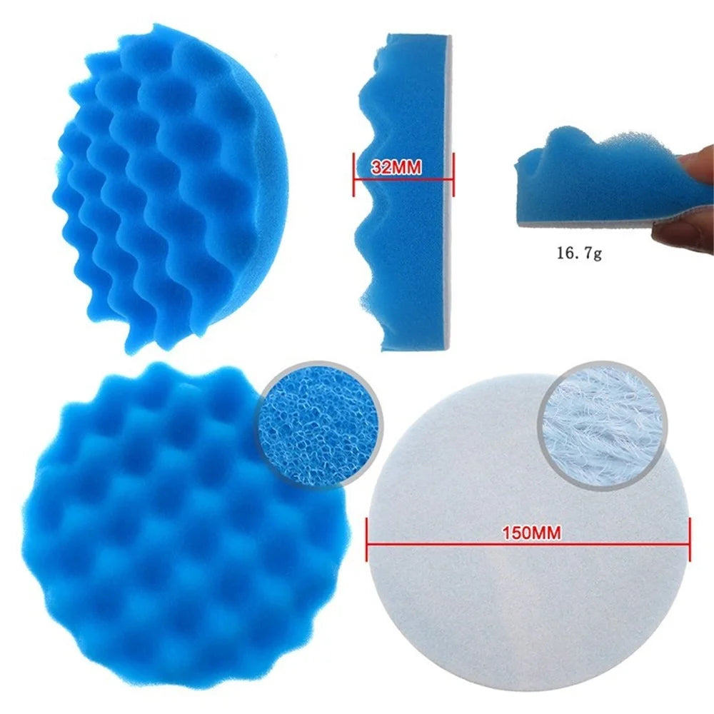 9Pcs CarPolishing Sponge Set Auto Polishing Pad Kit for Car Cleaning - 3