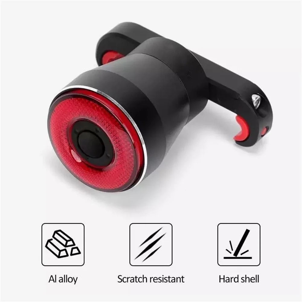 ROCKBROS Q5 Dual Bracket Smart Bicycle Brake Light Bike Taillight Sensor Auto Waterproof LED Cycling Light Bike Rear Light - Black - 2