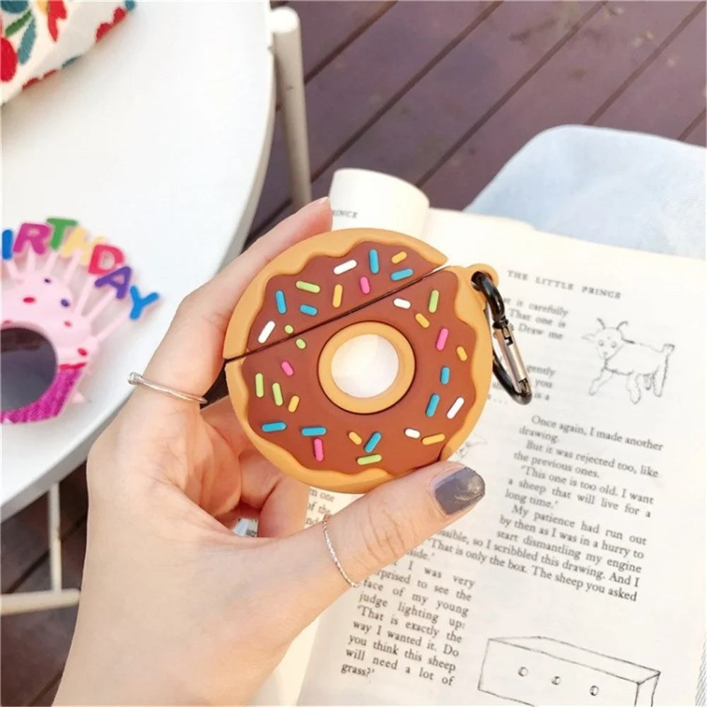 For Apple AirPods 1/2 Pro Bluetooth-compatible Earphone Case Donuts Headphones Cover - for AirPods 1/2 - 1