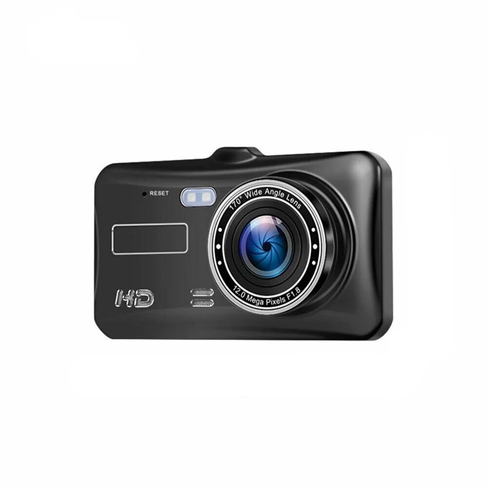4-inch 1080P Car Dash Camera DVR Rear View Parking Monitor Night Vision Video Recorder G-sensor 170 Degree Touch Screen Dual Lens Dashcam - 1