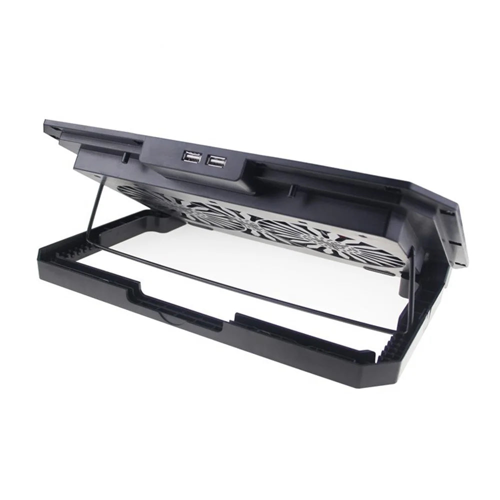 N99 Laptop Cooling Pad with Blue LED Light Notebook Cooler for 14-15.6 inch - Black - 2