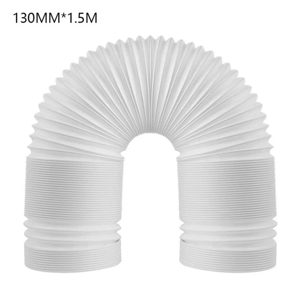 Durable Portable Air Conditioner Hose Exhaust Ven Air Conditioner Exhaust Hose Coupler Air Hood Baffle Plate - 130mmx1.5m - 1