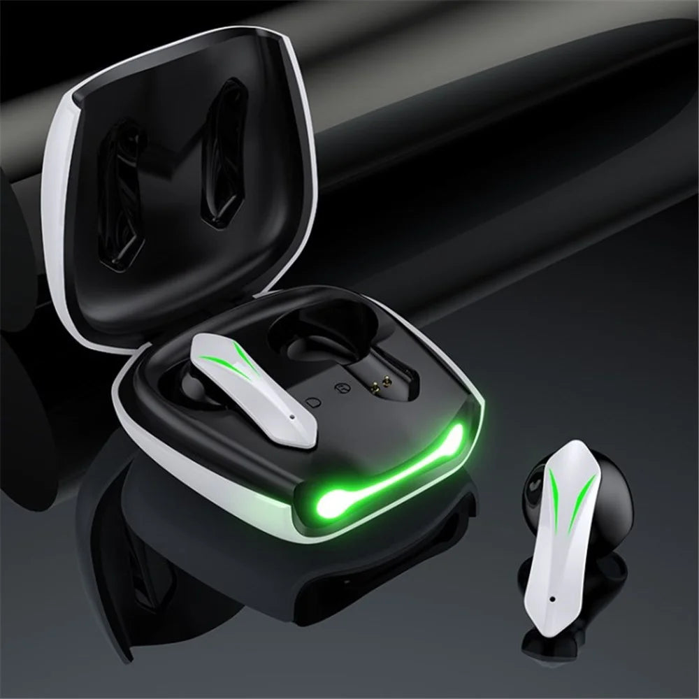 DESMOND Wireless Bluetooth-compatible 5.0 Earphones Waterproof Gaming Earbuds In-ear Headphones - White - 1