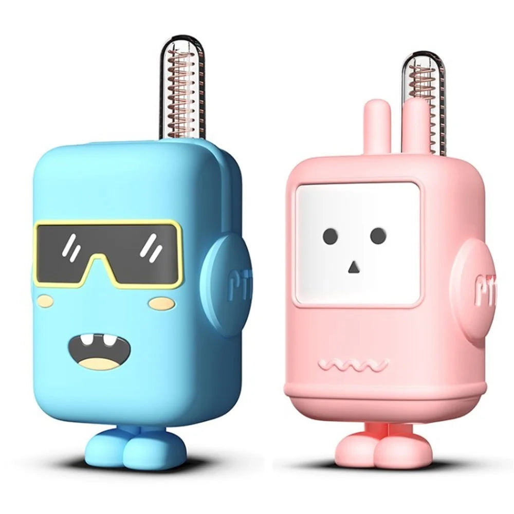 MX-XJ16 Children Walkie Talkies Rechargeable Long Range Kids Handheld Radio Kid Toy - Pink / Blue - 1